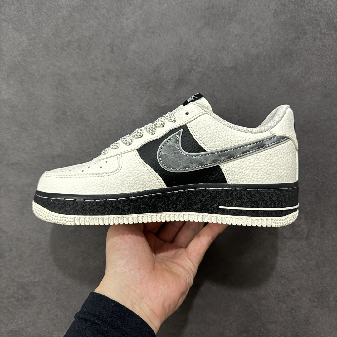 【纯原】Nike Air Force 1 '07 Low “雾灰拼黑”空军一号 高端定制 低帮 运动鞋做