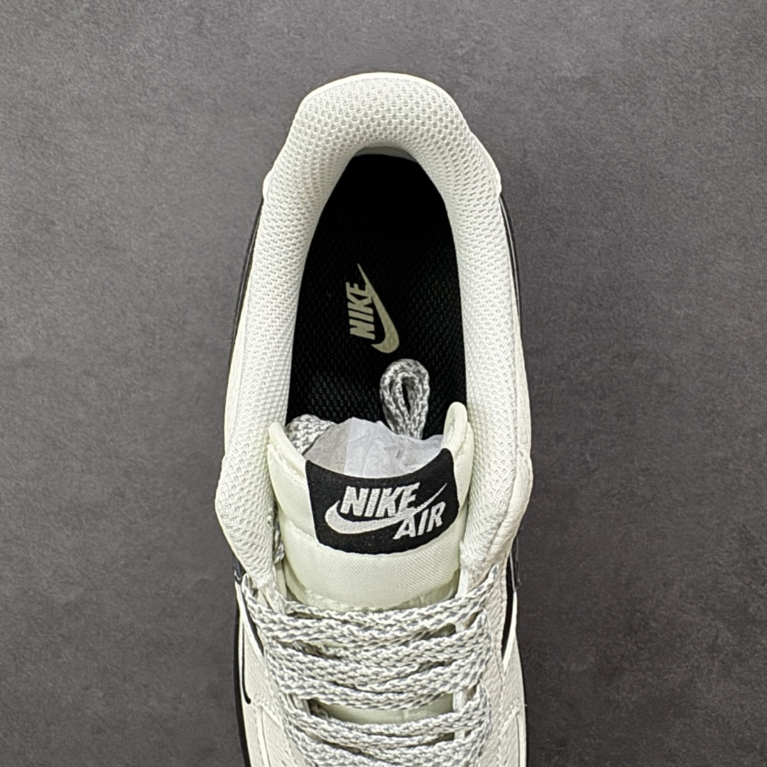 【纯原】Nike Air Force 1 '07 Low “雾灰拼黑”空军一号 高端定制 低帮 运动鞋做