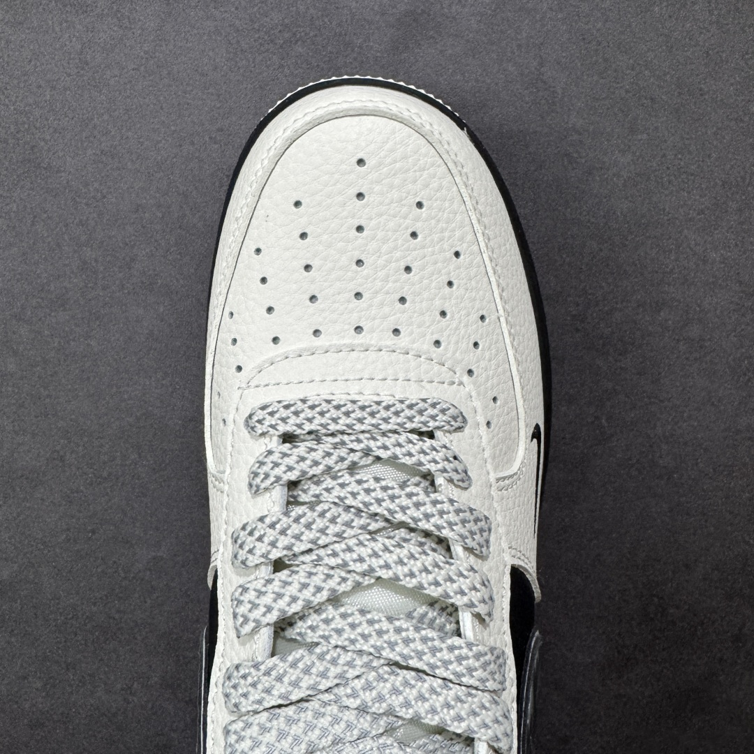 【纯原】Nike Air Force 1 '07 Low “雾灰拼黑”空军一号 高端定制 低帮 运动鞋做