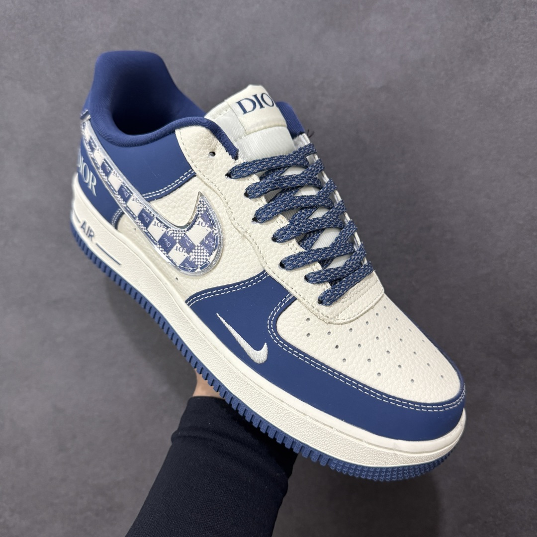 【纯原】Nike Air Force 1'07 Low 迪奥联名 米蓝九宫格 空军一号低帮休闲板鞋#原楦
