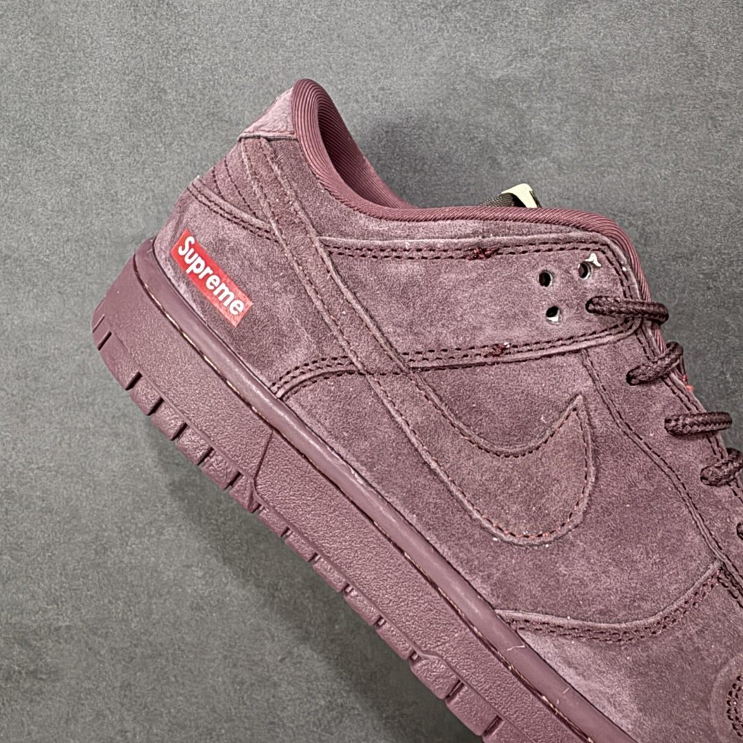 【纯原】Supreme x Nike Dunk SB Low Sup x 耐克 SB 低帮 联名酒红 鞋
