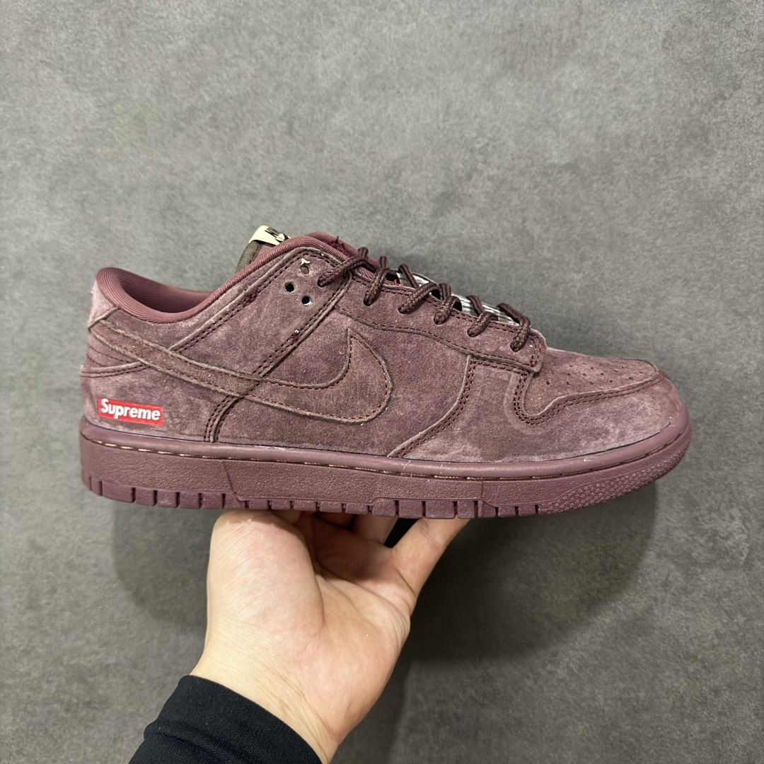 【纯原】Supreme x Nike Dunk SB Low Sup x 耐克 SB 低帮 联名酒红 鞋