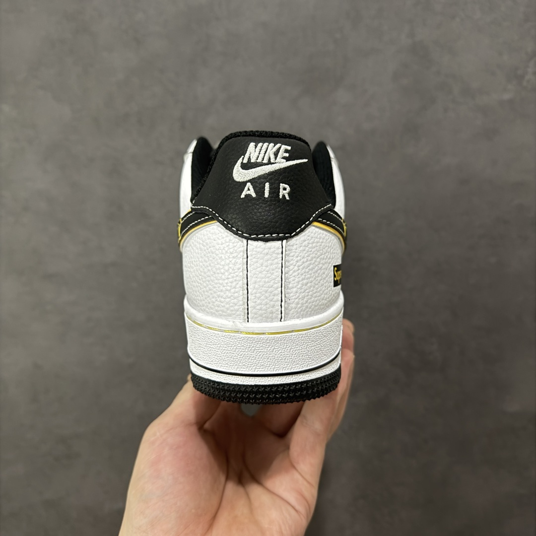 【纯原】NIke Air Force 1 '07 Low “Supreme联名——白灰黄边勾”空军一号 