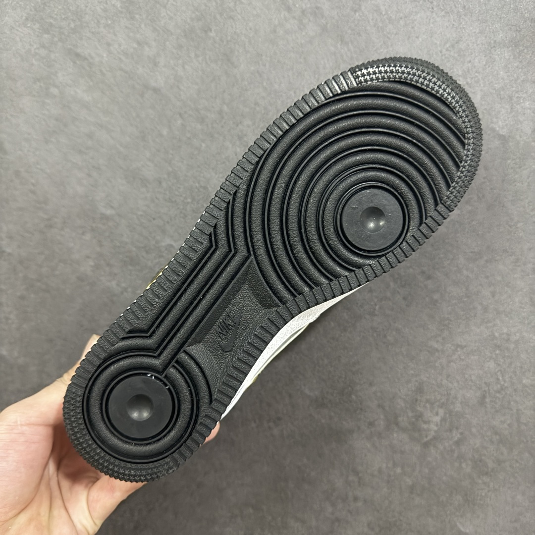 【纯原】NIke Air Force 1 '07 Low “Supreme联名——白灰黄边勾”空军一号 