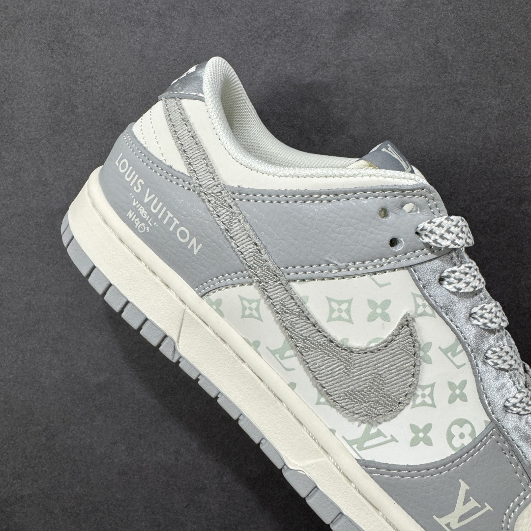 【纯原】Nike SB Dunk Low“LV联名——牛仔百搭灰” 周年高端定制 低帮休闲板鞋 定制鞋盒