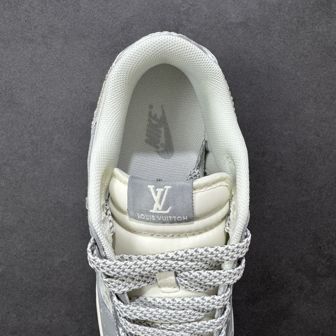 【纯原】Nike SB Dunk Low“LV联名——牛仔百搭灰” 周年高端定制 低帮休闲板鞋 定制鞋盒