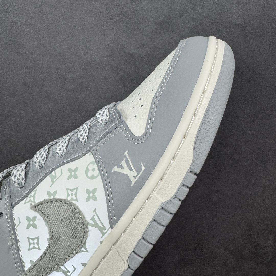 【纯原】Nike SB Dunk Low“LV联名——牛仔百搭灰” 周年高端定制 低帮休闲板鞋 定制鞋盒