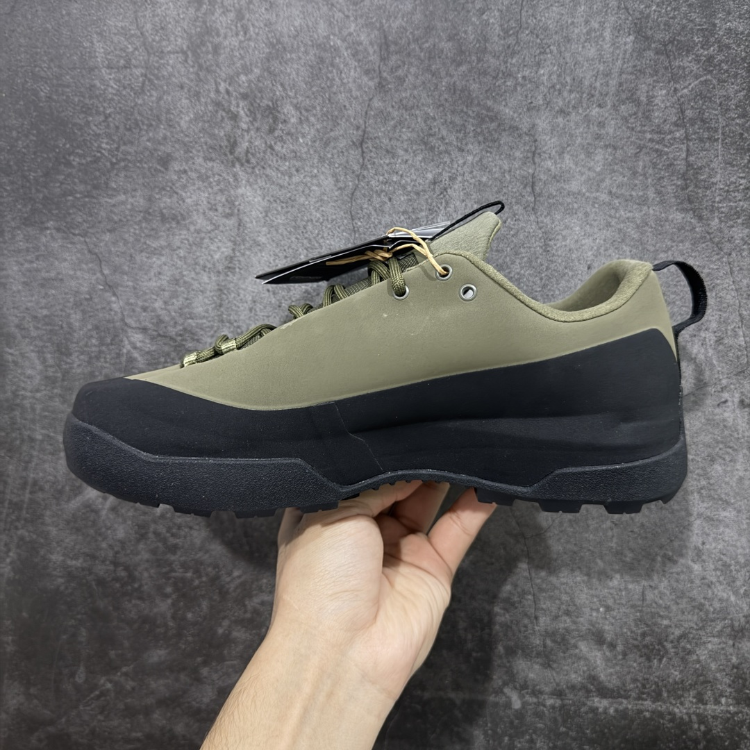 【纯原】Arcteryx始祖鸟 Konseal Shoe 舒适 防滑耐磨透气支撑抓地 登山鞋 沙色 黑绿