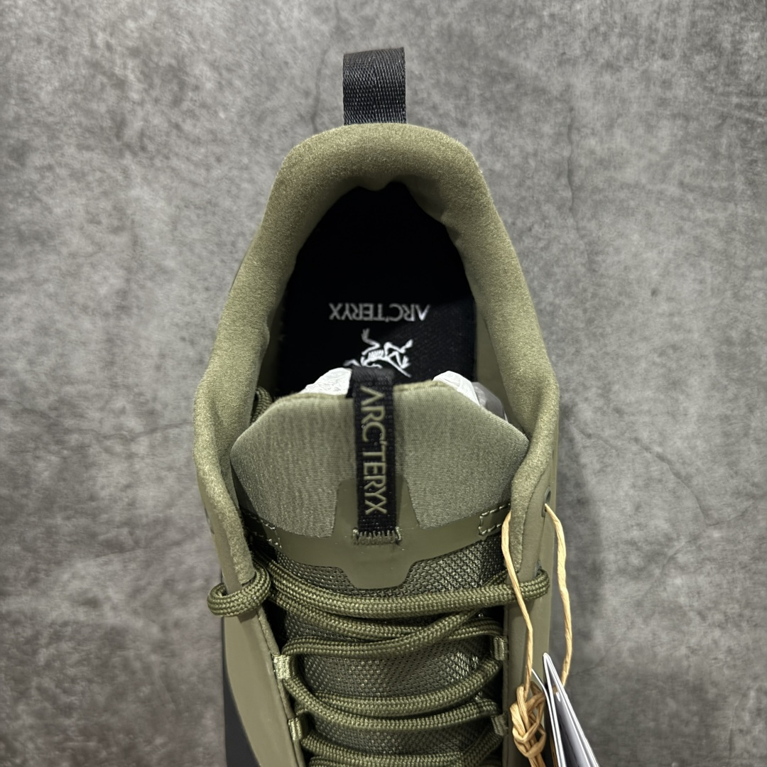 【纯原】Arcteryx始祖鸟 Konseal Shoe 舒适 防滑耐磨透气支撑抓地 登山鞋 沙色 黑绿