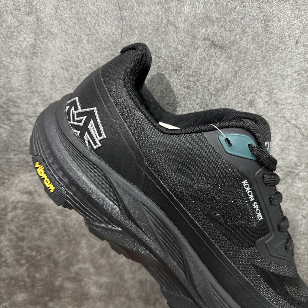 【纯原】 Kolon Sport 可隆 户外功能鞋系列黑色 抓地V底巴斯夫轻盈KRUST越野跑鞋市售唯一