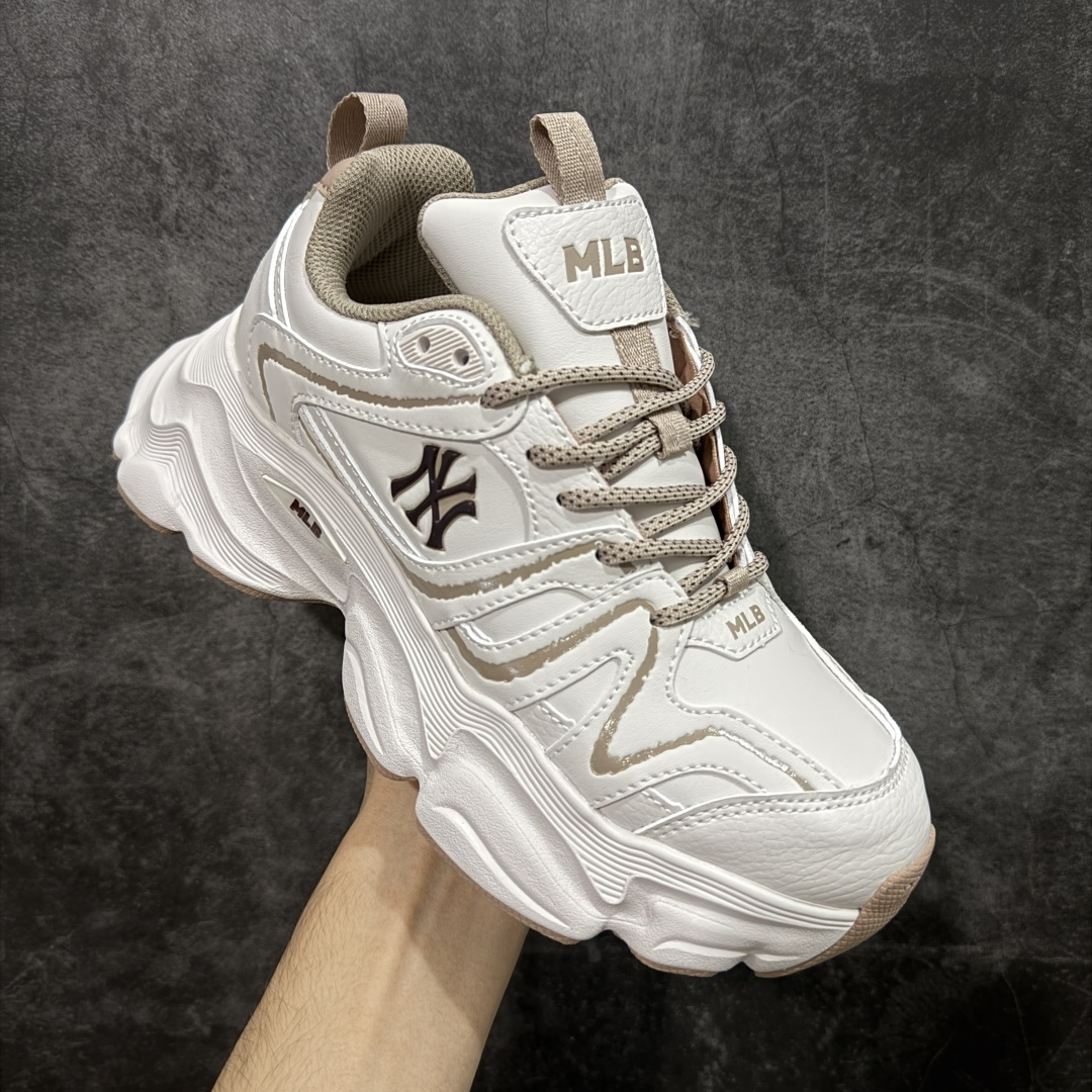 【纯原】MLB Winner Chunky 25新款 NY百搭舒适休闲潮流运动厚底增高 防滑耐磨 低帮 