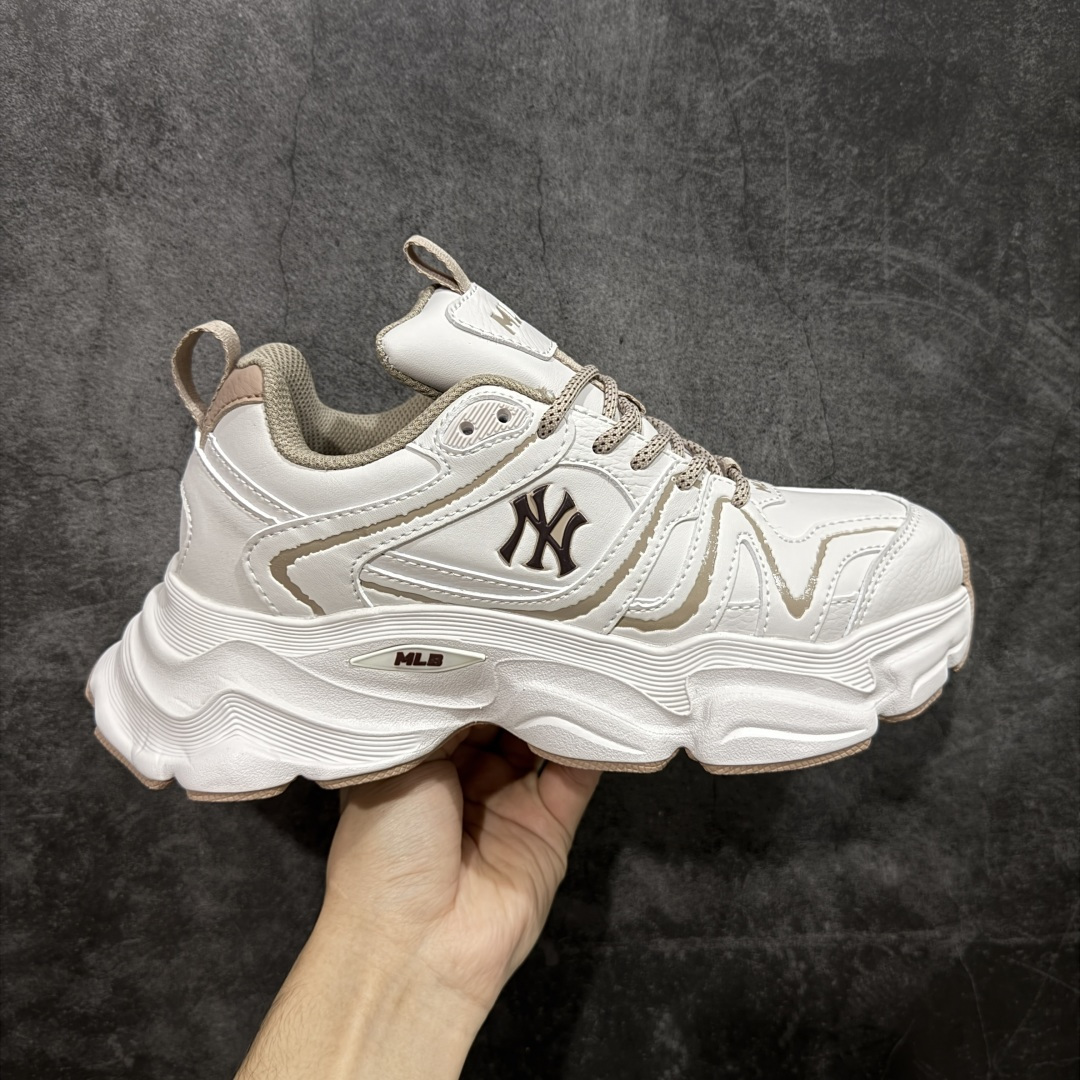 【纯原】MLB Winner Chunky 25新款 NY百搭舒适休闲潮流运动厚底增高 防滑耐磨 低帮 