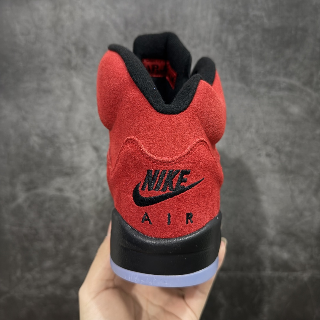 【纯原】Air Jordan AJ5 反转黑红公牛 DD0587-600外贸大厂出品 头层麂皮原材料打造