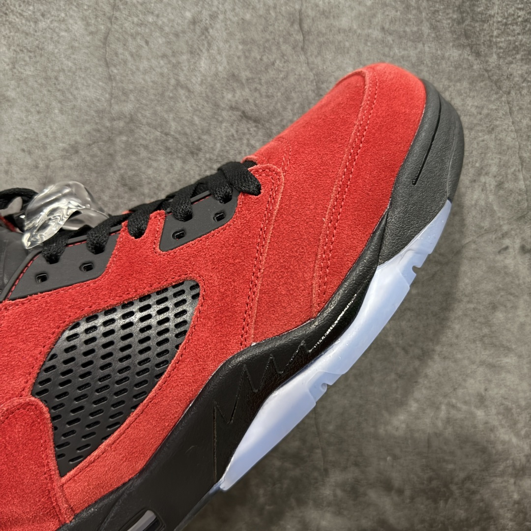 【纯原】Air Jordan AJ5 反转黑红公牛 DD0587-600外贸大厂出品 头层麂皮原材料打造