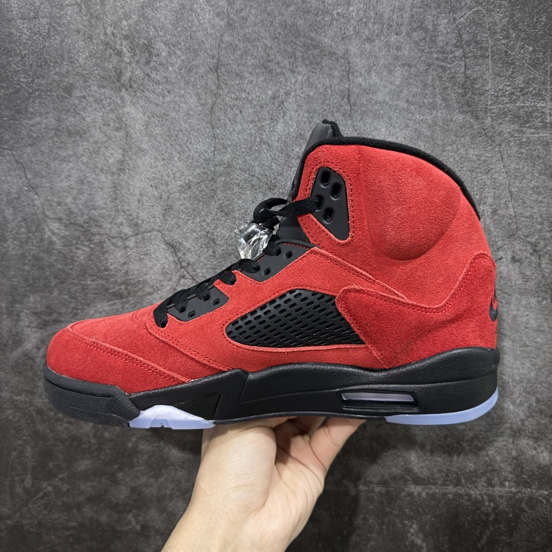 【纯原】Air Jordan AJ5 反转黑红公牛 DD0587-600外贸大厂出品 头层麂皮原材料打造