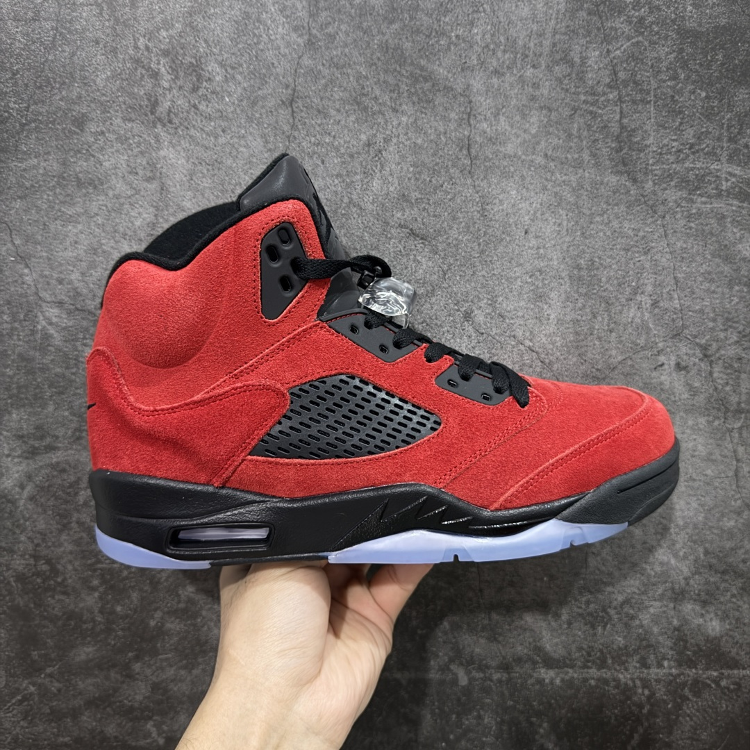 【纯原】Air Jordan AJ5 反转黑红公牛 DD0587-600外贸大厂出品 头层麂皮原材料打造