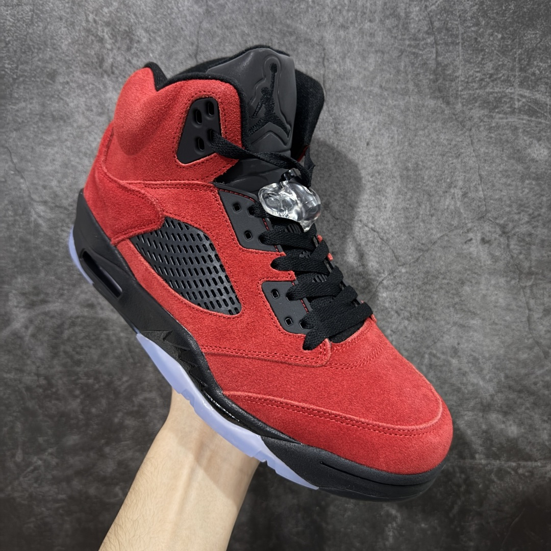 【纯原】Air Jordan AJ5 反转黑红公牛 DD0587-600外贸大厂出品 头层麂皮原材料打造