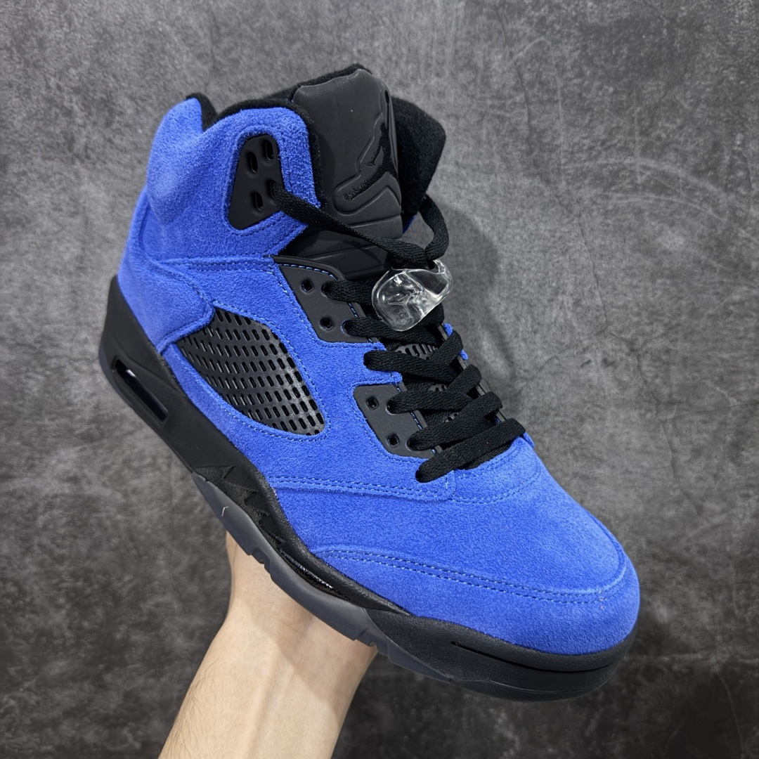 【纯原】Air Jordan AJ5 反转黑蓝 DD0587-400外贸大厂出品 头层麂皮原材料打造主供