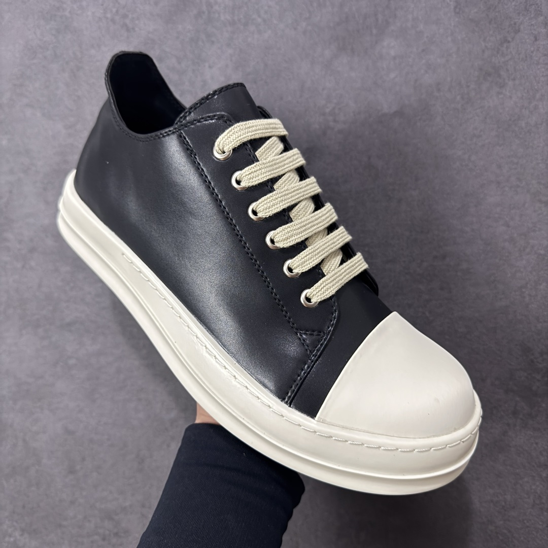 图片[3]-【广东高品质版】瑞克 欧文斯Rick owens 主线 经典西瓜头 RO低帮 广东大厂出品 全头层皮料 原版开发 版型不错 配件齐全 性价比十足 尺码：35 36 37 38 39 40 41 42 43 44 45 45-选品中心