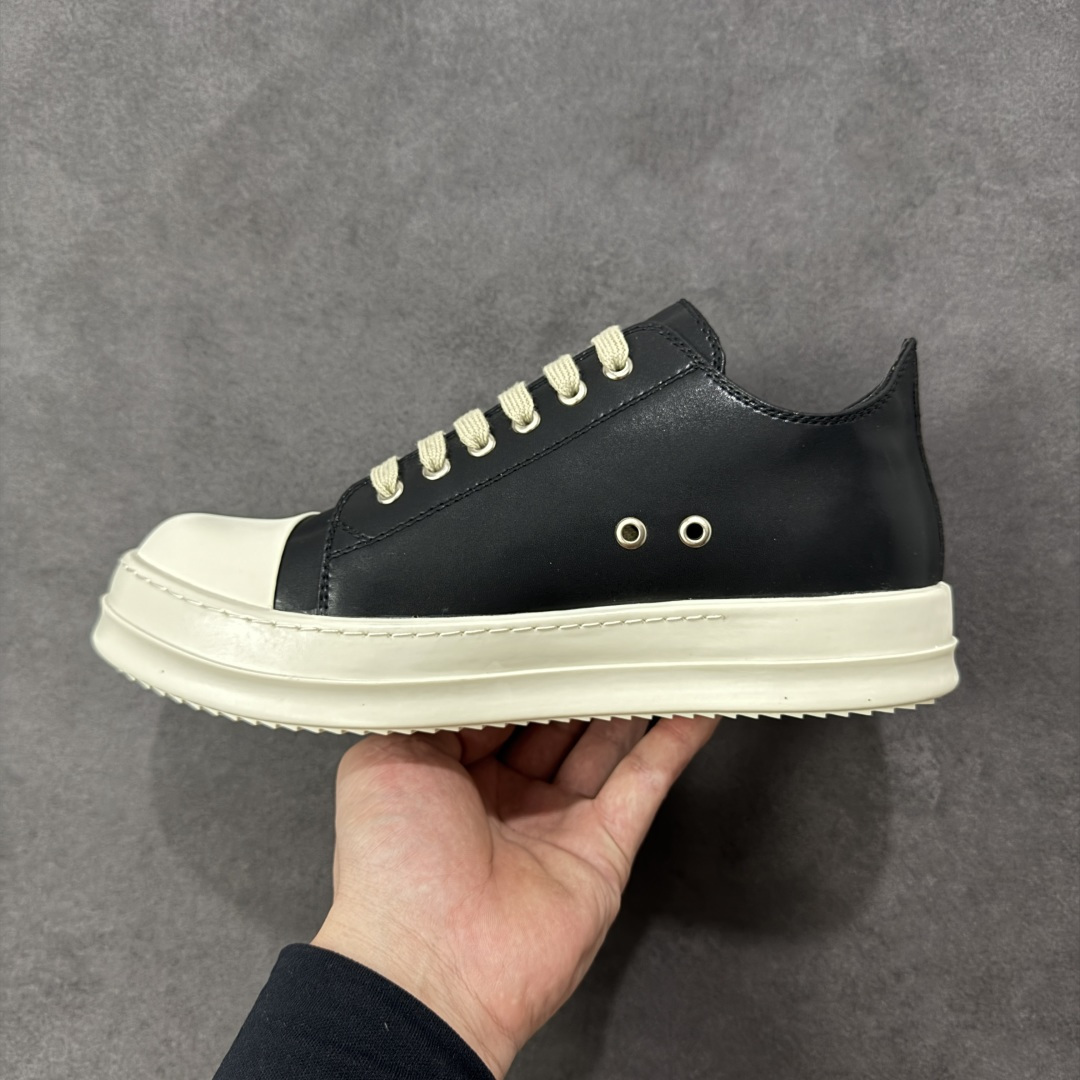 图片[2]-【广东高品质版】瑞克 欧文斯Rick owens 主线 经典西瓜头 RO低帮 广东大厂出品 全头层皮料 原版开发 版型不错 配件齐全 性价比十足 尺码：35 36 37 38 39 40 41 42 43 44 45 45-选品中心