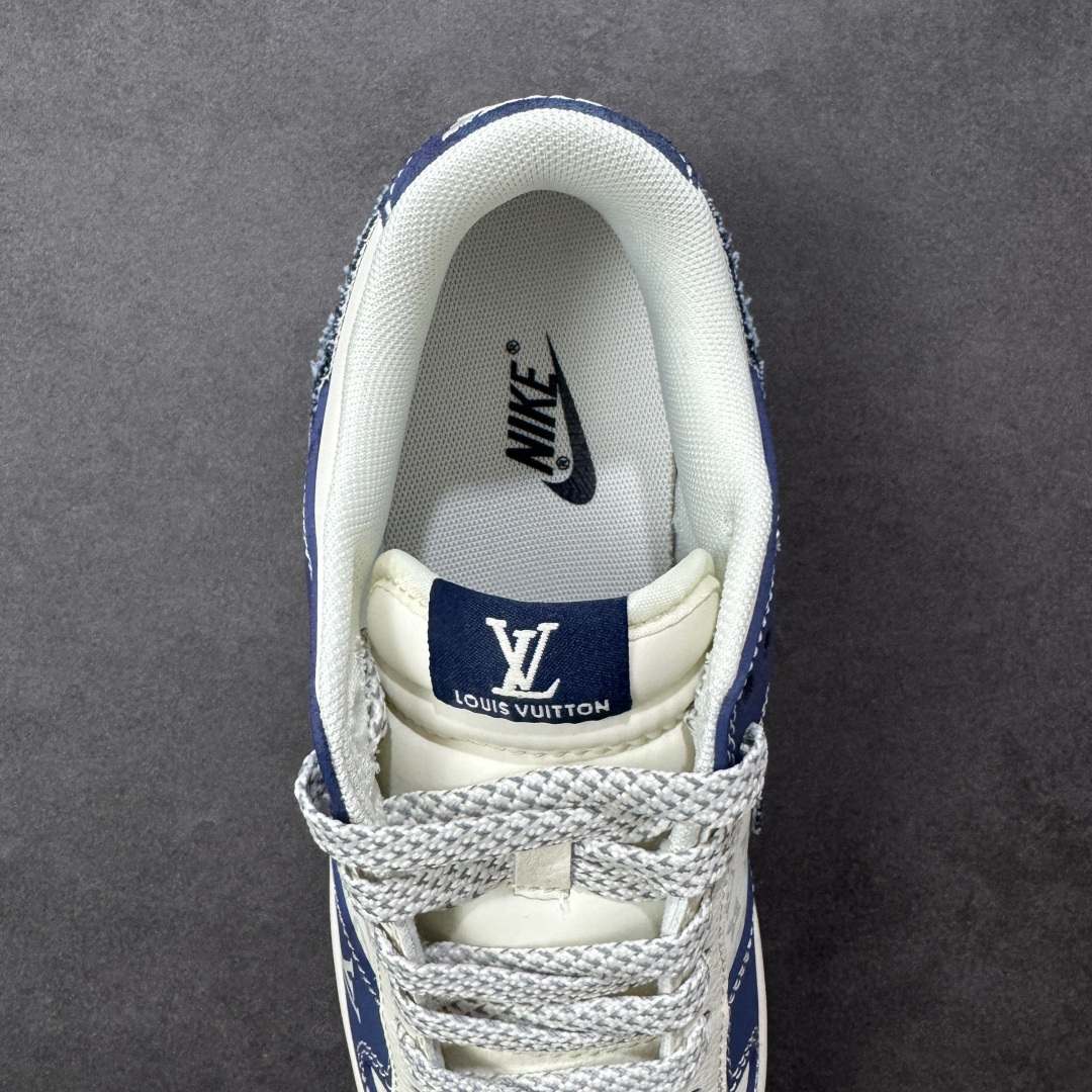 【纯原】NK SB Dunk Low LV联名 做旧牛仔勾 周年高端定制 低帮休闲板鞋#定制鞋盒 大厂纯