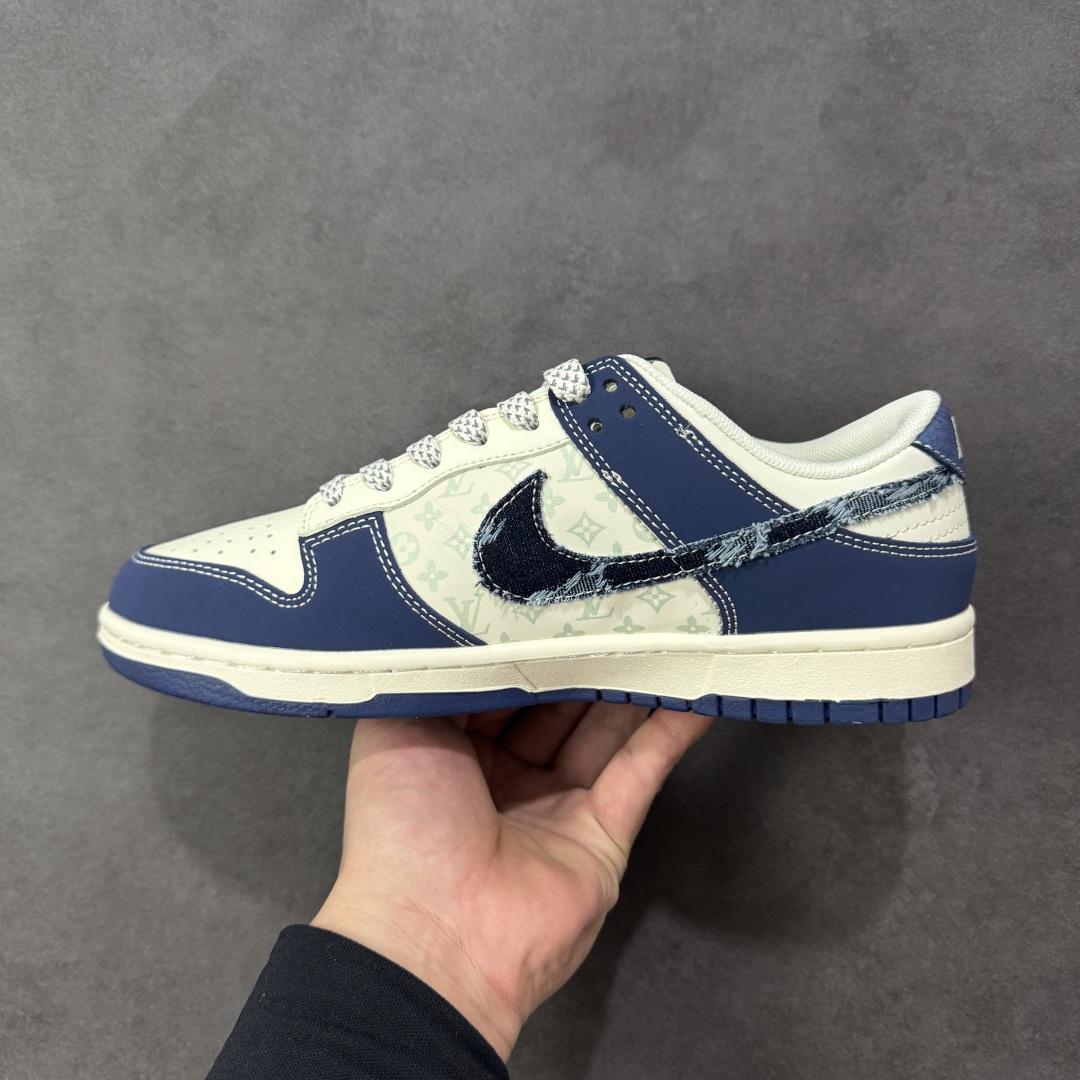【纯原】NK SB Dunk Low LV联名 做旧牛仔勾 周年高端定制 低帮休闲板鞋#定制鞋盒 大厂纯