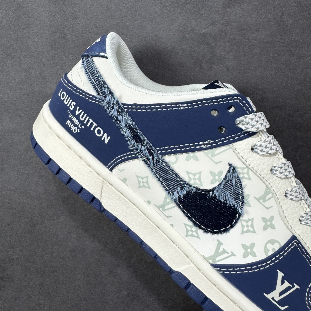 【纯原】NK SB Dunk Low LV联名 做旧牛仔勾 周年高端定制 低帮休闲板鞋#定制鞋盒 大厂纯