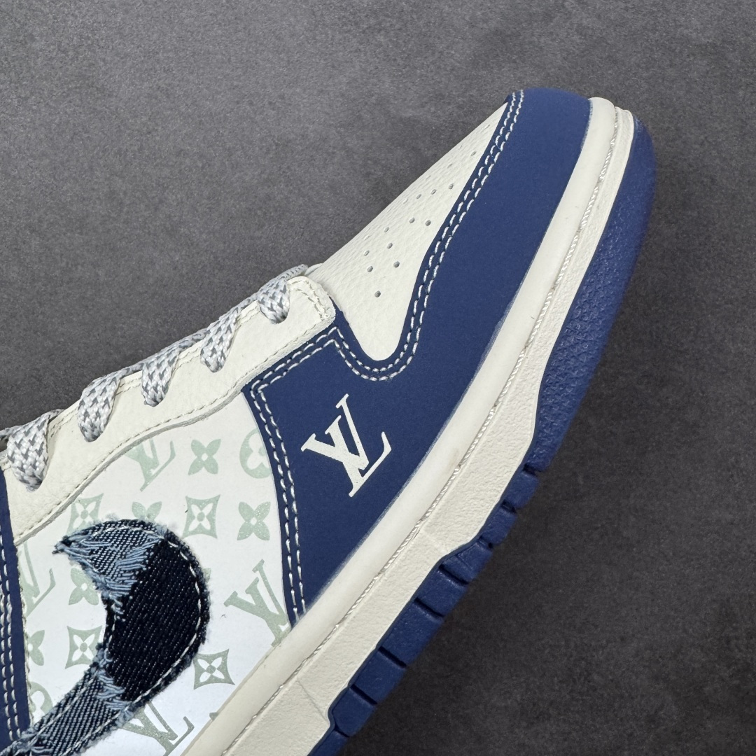 【纯原】NK SB Dunk Low LV联名 做旧牛仔勾 周年高端定制 低帮休闲板鞋#定制鞋盒 大厂纯