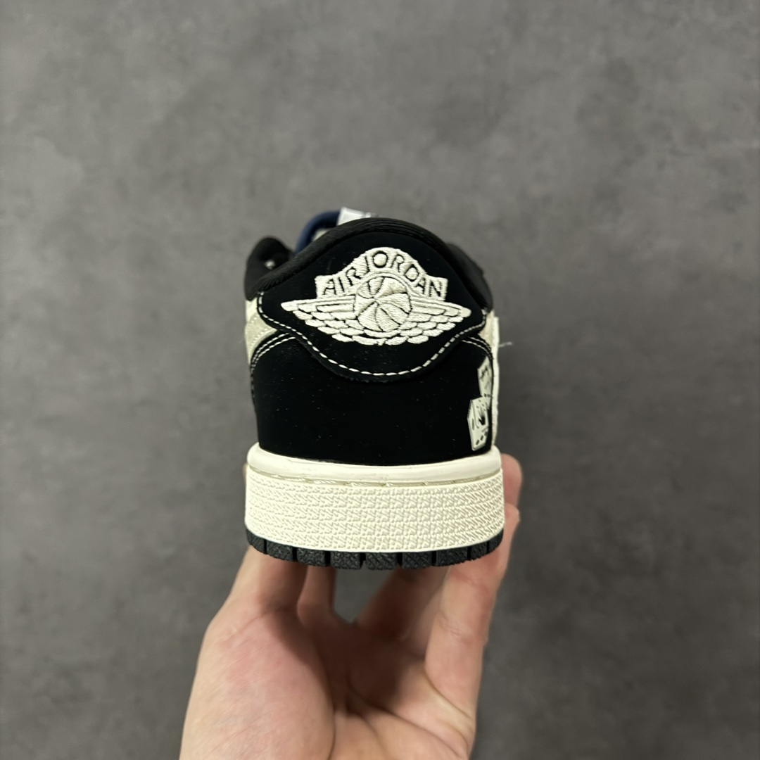 【纯原】Air Jordan 1 Low AJ1 乔1 斯图西联名 倒钩高端定制 低帮复古篮球鞋#定制鞋
