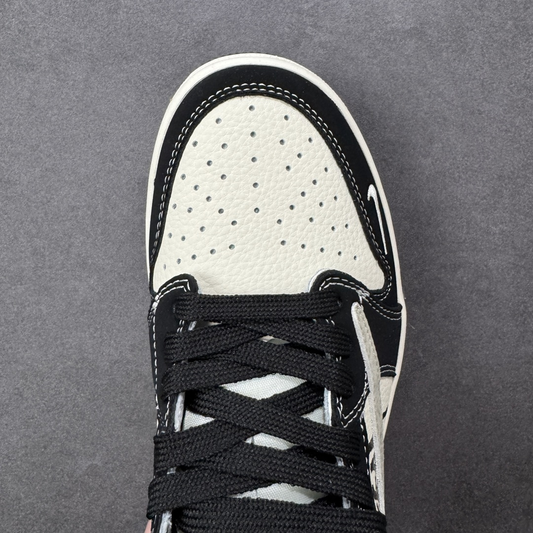 【纯原】Air Jordan 1 Low AJ1 乔1 斯图西联名 倒钩高端定制 低帮复古篮球鞋#定制鞋