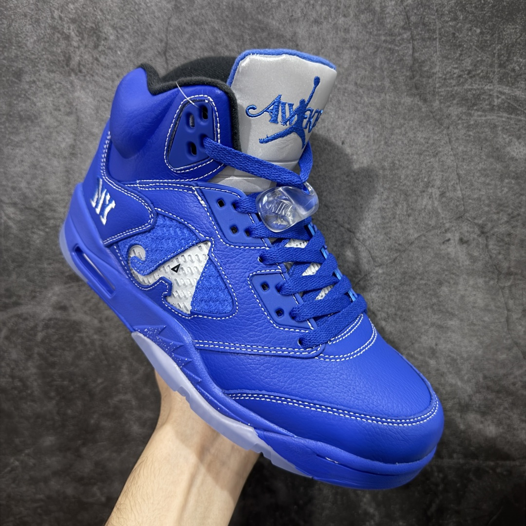【纯原】Awake NY x Air Jordan 5 Retro AJ5 乔5赛车蓝色 DV4982-
