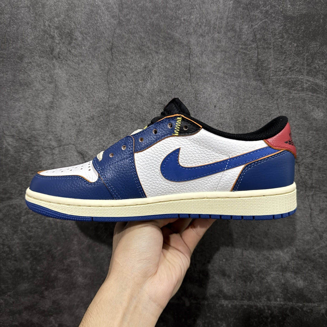 【纯原】Union x Air Jordan 低帮白蓝红 AJ1低邦 男女同款 乔丹篮球鞋系列 HQ69