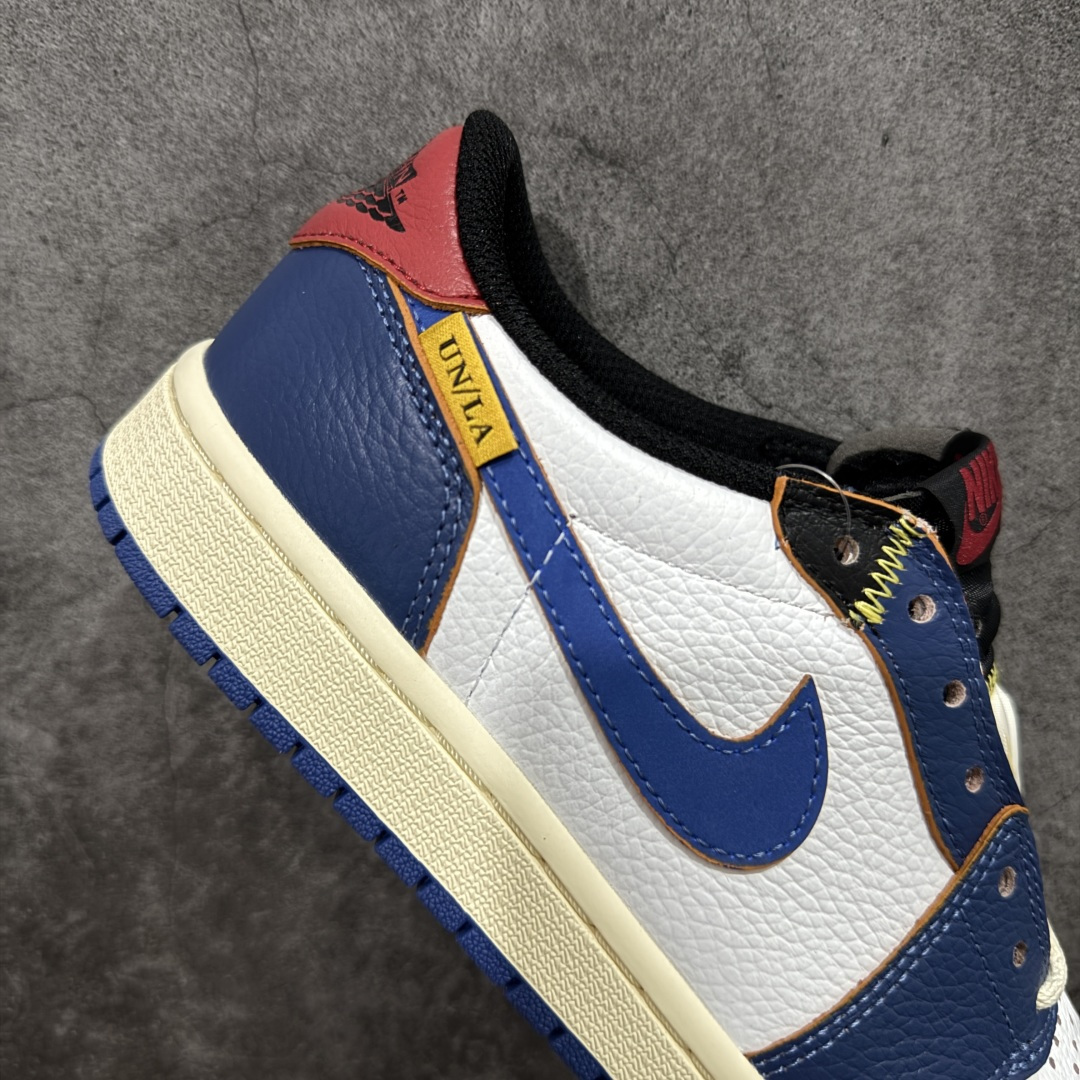 【纯原】Union x Air Jordan 低帮白蓝红 AJ1低邦 男女同款 乔丹篮球鞋系列 HQ69