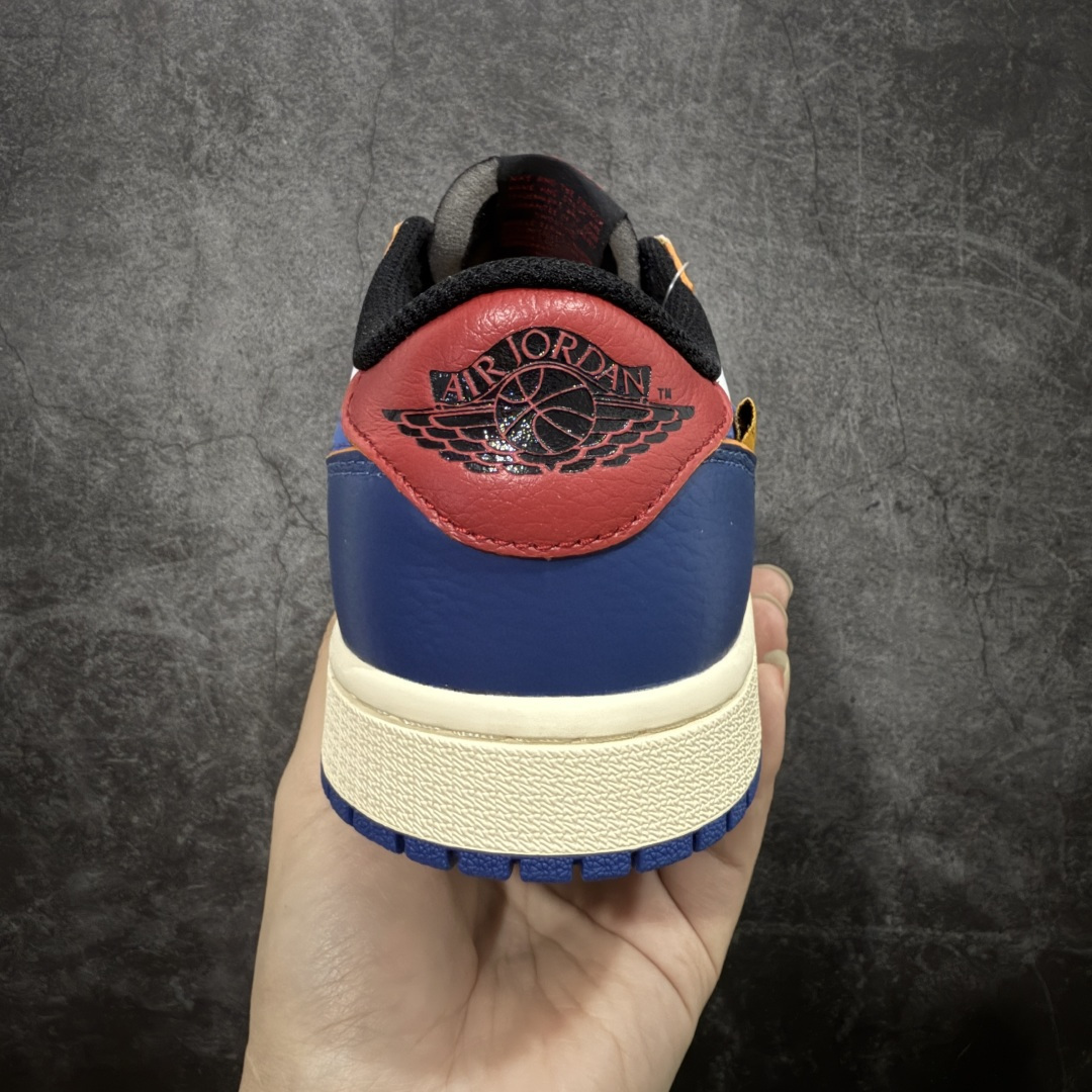 【纯原】Union x Air Jordan 低帮白蓝红 AJ1低邦 男女同款 乔丹篮球鞋系列 HQ69