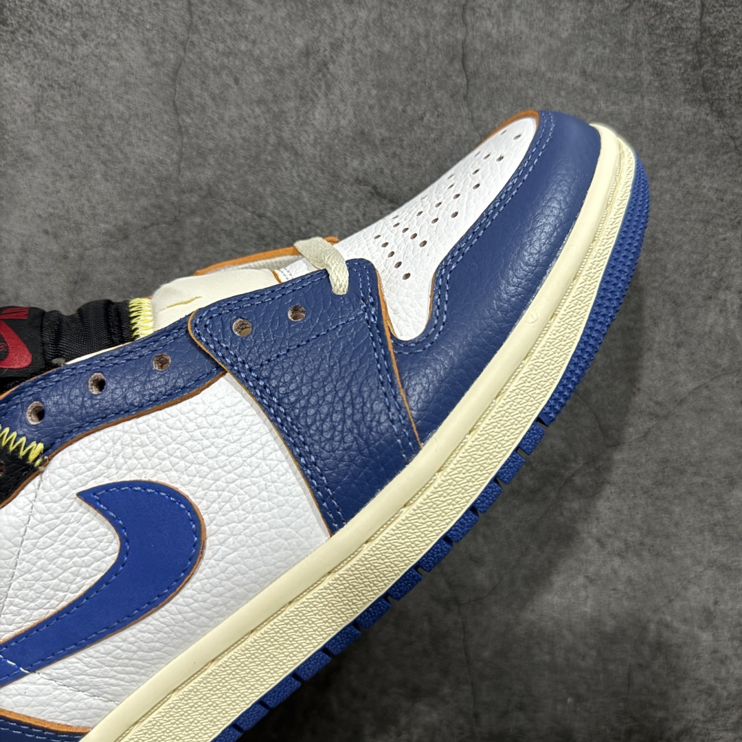 【纯原】Union x Air Jordan 低帮白蓝红 AJ1低邦 男女同款 乔丹篮球鞋系列 HQ69