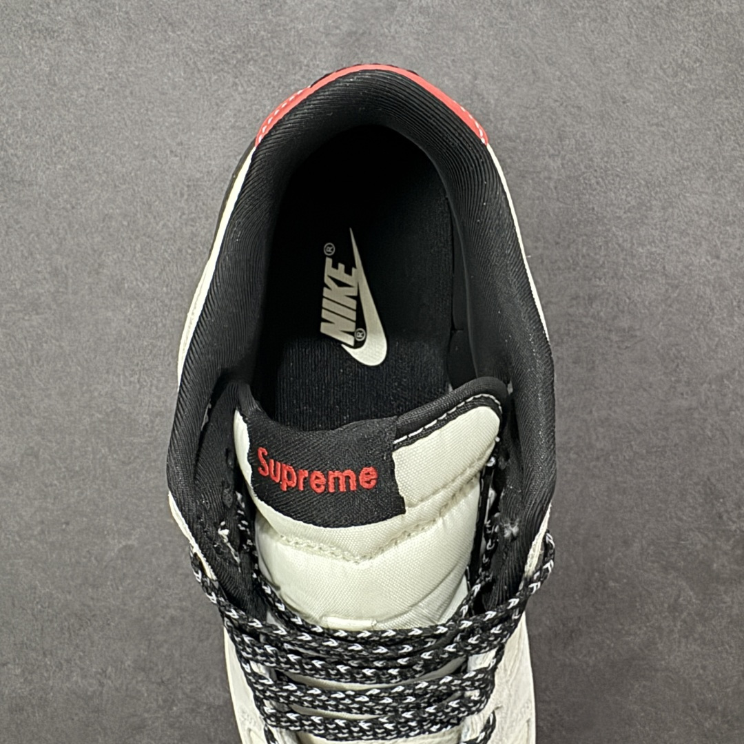 【纯原】Nike SB Dunk Low “Superme联名------奶白格子灰” 高端定制 低帮休