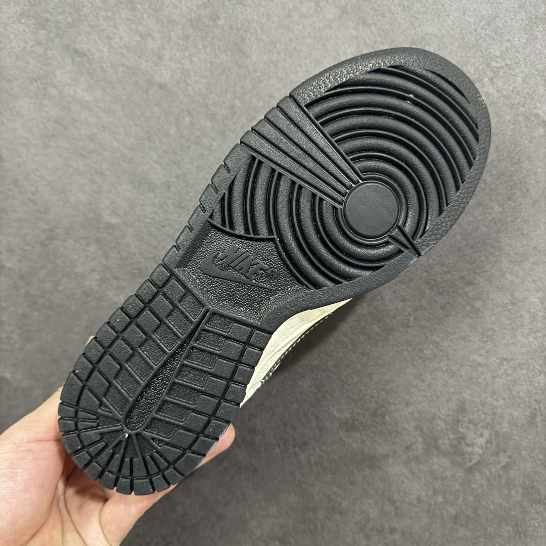 【纯原】Nike SB Dunk Low “Superme联名------奶白格子灰” 高端定制 低帮休