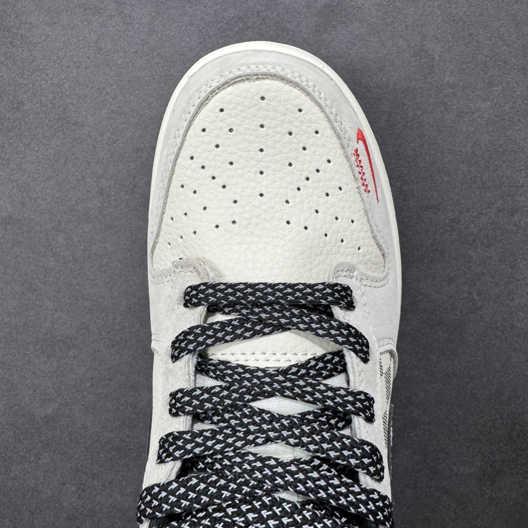 【纯原】Nike SB Dunk Low “Superme联名------奶白格子灰” 高端定制 低帮休