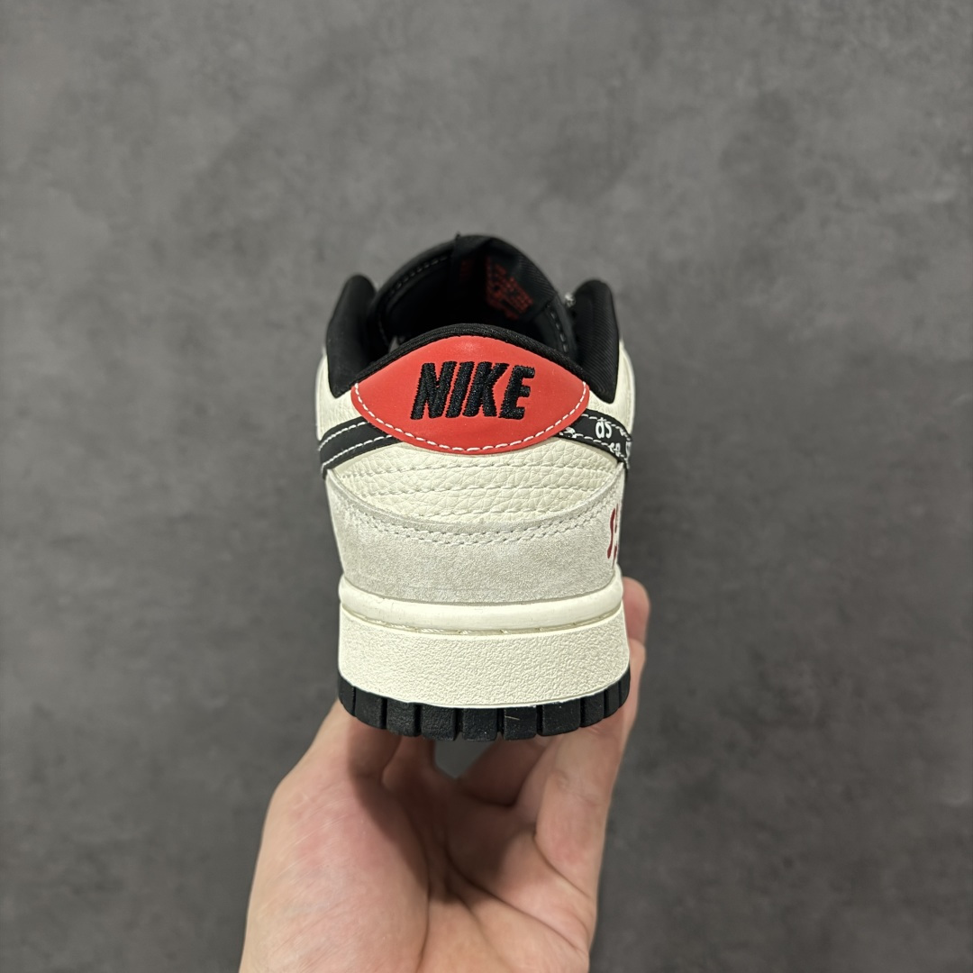 【纯原】Nike SB Dunk Low “Superme联名------奶白格子灰” 高端定制 低帮休