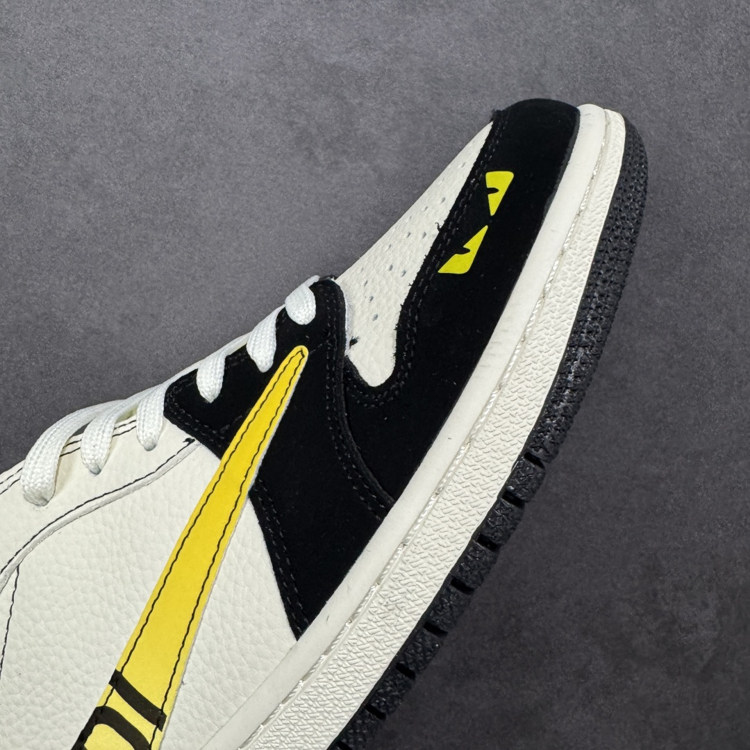 【纯原】Air Jordan 1 Low AJ1 乔1 芬迪联名 倒钩高端定制 低帮复古篮球鞋#定制鞋盒