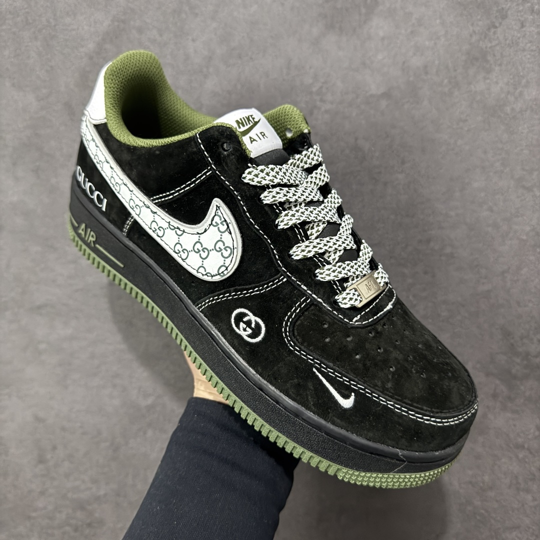 【纯原】NIke Air Force 1 '07 Low “古驰联名——黑军绿”空军一号 低帮 运动鞋 