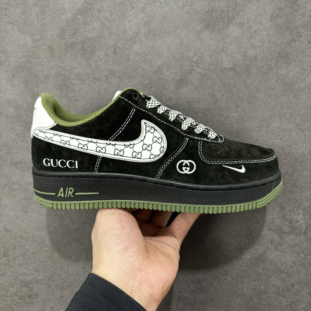 【纯原】NIke Air Force 1 '07 Low “古驰联名——黑军绿”空军一号 低帮 运动鞋 