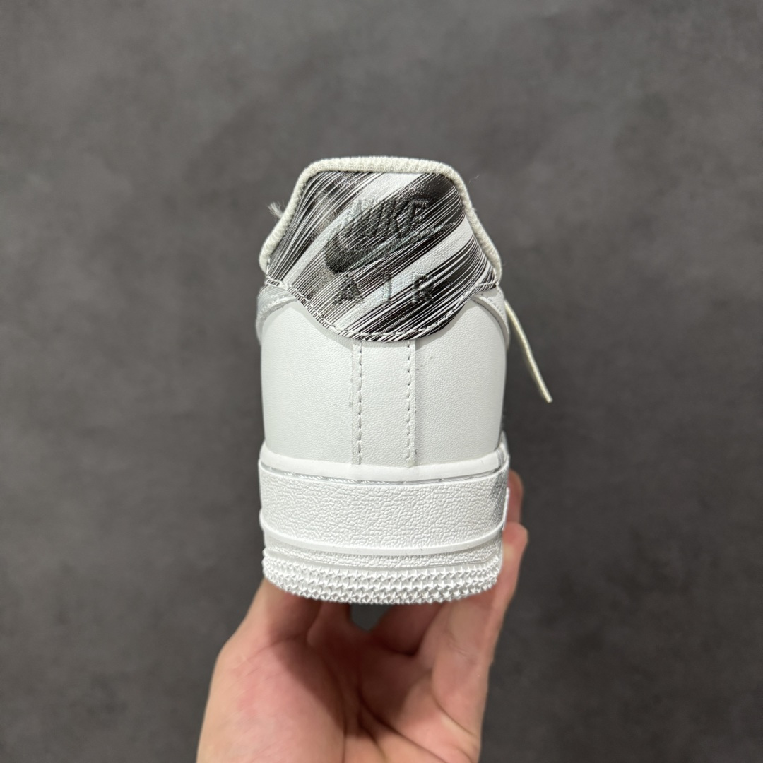 【纯原】Nike Air Force 1 '07 Low Smile 墨趣 空军一号低帮休闲板鞋#采用黑