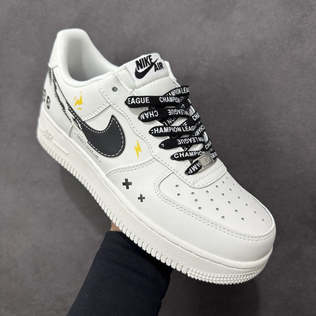 【纯原】Nike Air Force 1 '07 Low 白黑条形码 空军一号低帮休闲板鞋#原楦头原纸板