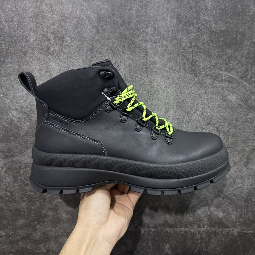 【纯原】ecco爱步 踪迹30 牛皮 时尚百搭 高帮 生活休闲鞋马丁靴 独家注塑工艺 渠道原单 实体代购