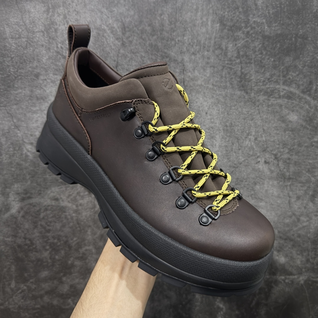 【纯原】ecco爱步 踪迹30 牛皮 时尚百搭 中帮 生活休闲鞋马丁靴 独家注塑工艺 渠道原单 实体代购