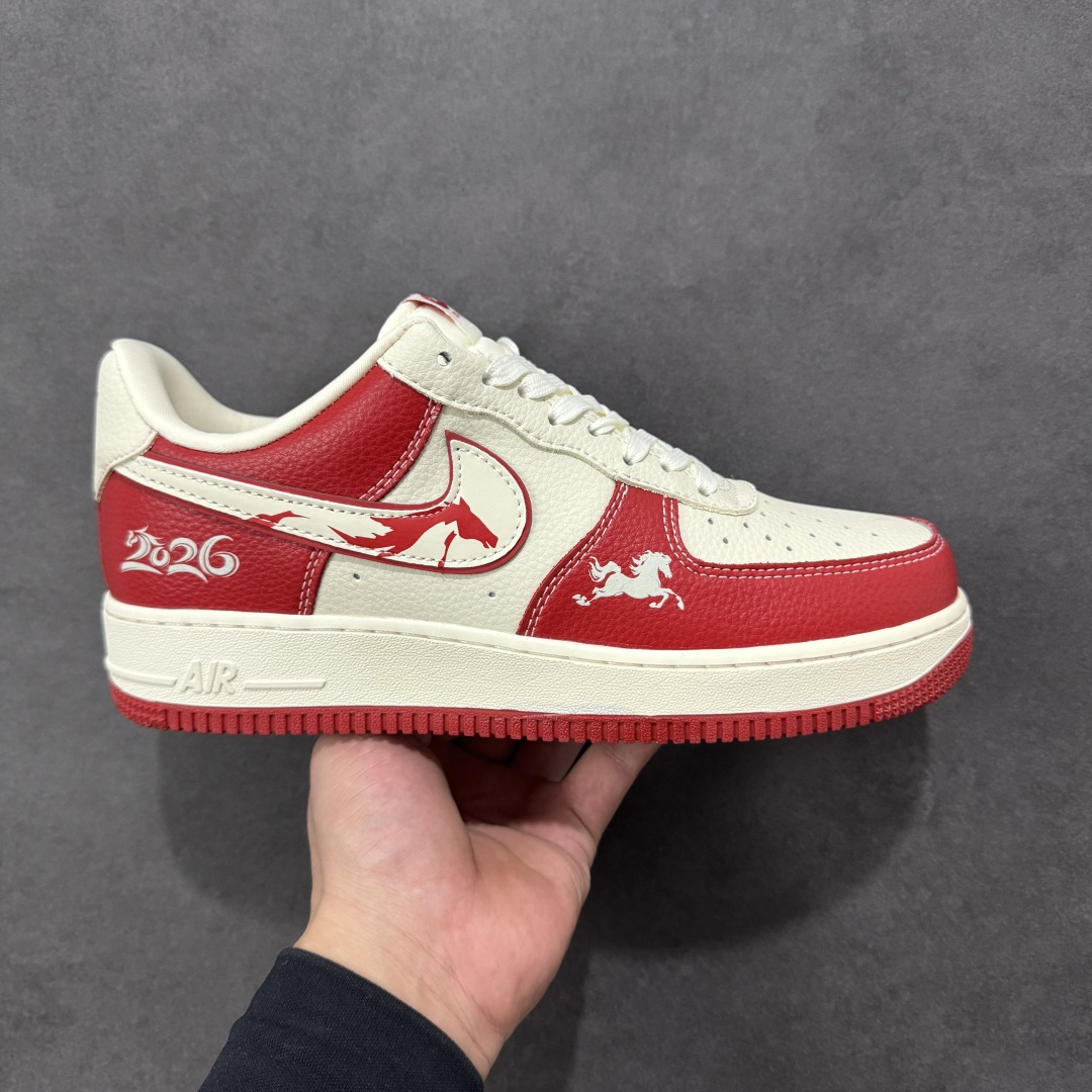 【纯原】Nike Air Force 1'07 Low 马年联名 荔纹红马 空军一号低帮休闲板鞋 XL1
