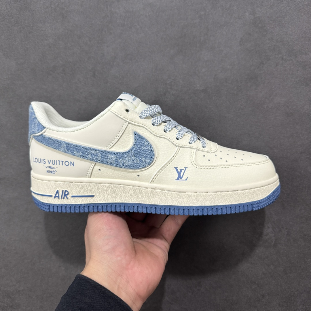 【纯原】NIke Air Force 1 '07 Low “LV联名-牛仔蓝”空军一号 低帮 运动鞋 休