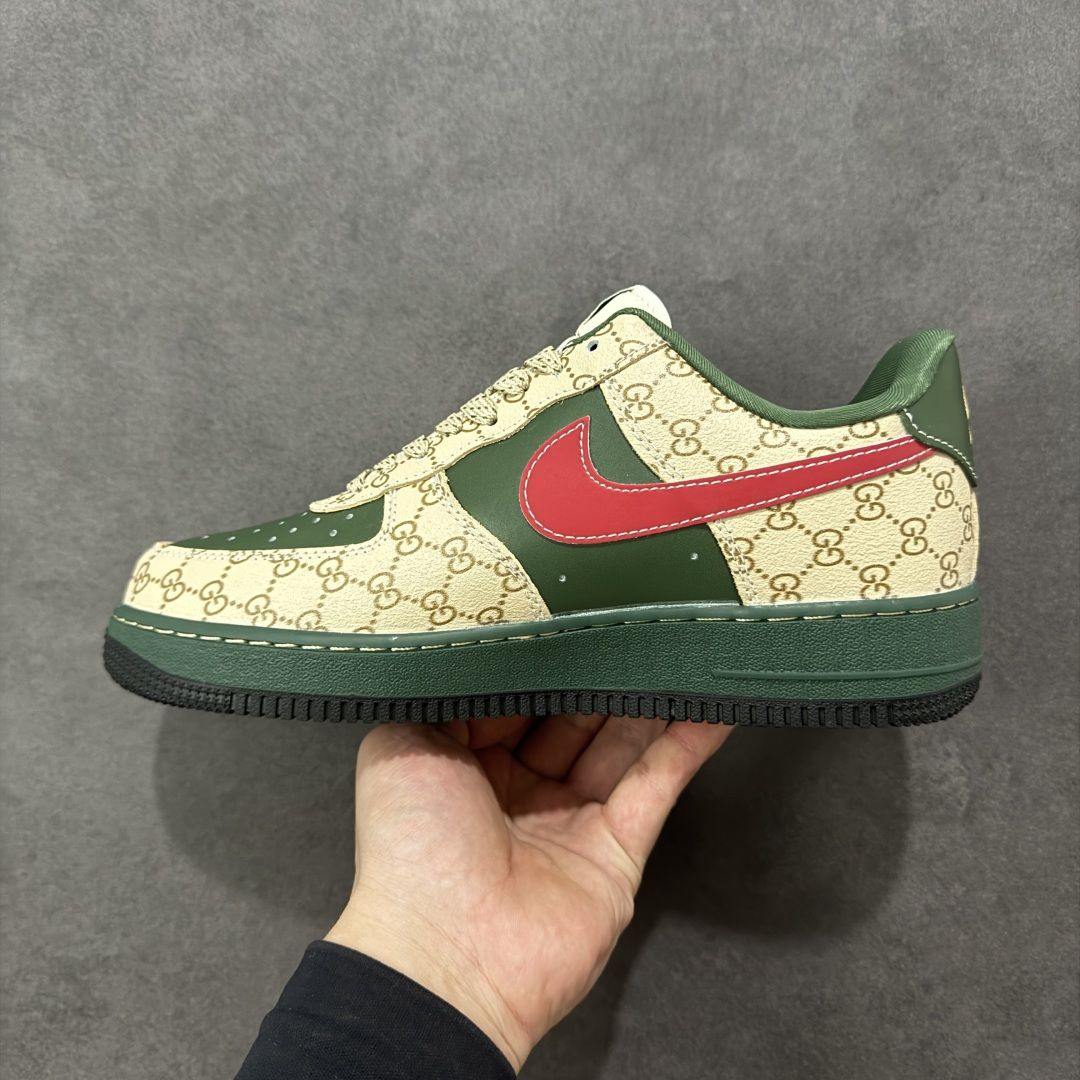 【纯原】Nike Air Force 1'07 Low 古驰联名 花纹红勾 空军一号低帮休闲板鞋#原楦头