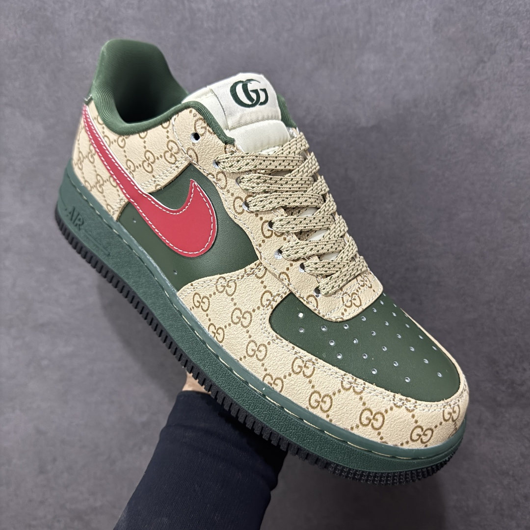 【纯原】Nike Air Force 1'07 Low 古驰联名 花纹红勾 空军一号低帮休闲板鞋#原楦头